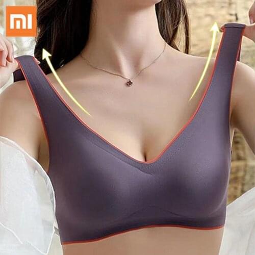 Xiaomi Mijia Womens Tube Top Bra Sexy Lingerie Underwear Seamless Bras Push Up Bralette Female Clothes Latex Bra Intimates Vest