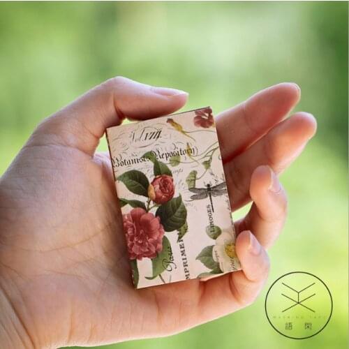 200pcs Vintage Natural Plant Flower Sticky Note Memo Pad Note Office Planner Sticker Paper Stationery School Supplies