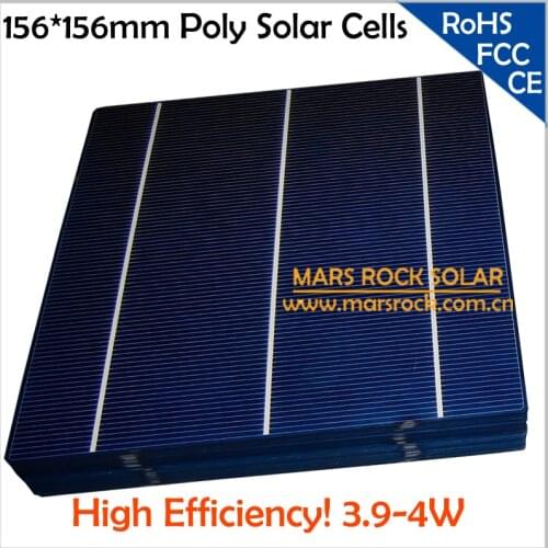 400pcs/Lot Wholesale Cheap A Grade Poly Solar Cells for Solar Panel Module, 16-17% Efficiency, 3 Busbar, 3.9W, Free Shipping,CE