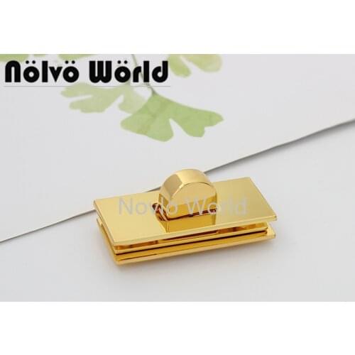 5-20 pieces 3 colors 43X19mm Rectangle Twist Lock Hardware Accessories DIY Women Purses Clasp Lock