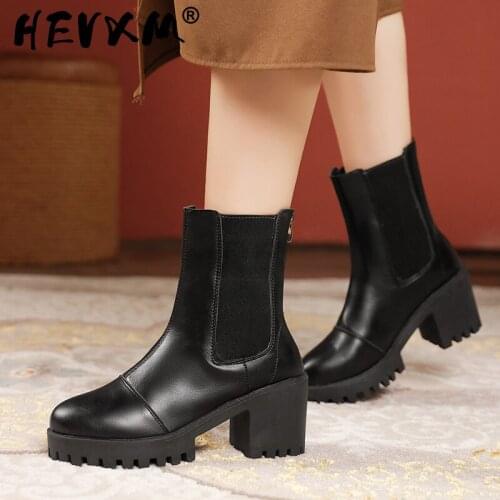 Black Chunky Motorcycle Boots For Women Platform Ankle Boots Ladies Street Punk Boots Spring Autumn Short Boots Shoes Brown