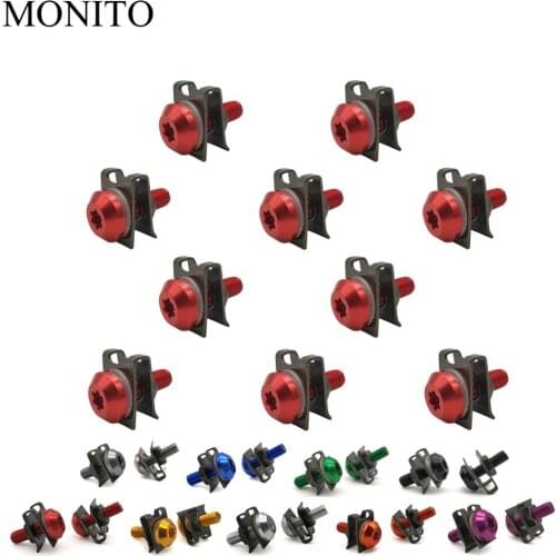CNC Motorcycle Fairing Screws Custom Moto Body Spring Bolts For HONDA CRM250R CRF250L CRF250M CRF1000L CRF 250L 250M Accessory