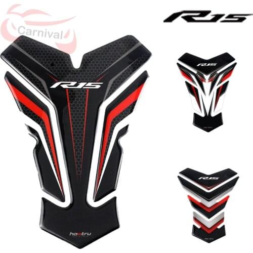 For Yamaha YZF-R15 R15 3D models resin tank pad protector for motorcycle sticker
