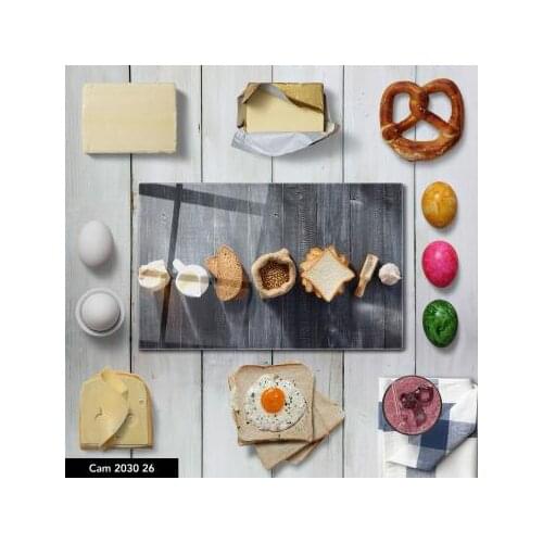 DTMEXPRESS Temperred Glass Decorative Kitchen Cutting Board Easy Clean Healthy Food Fruit Chopping Board Presentation Board