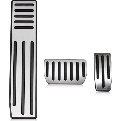 LHD No Drill Footrest AND Brake AND Gas Pedal Pad Covers Kit For Tesla Model S X 2012-2020