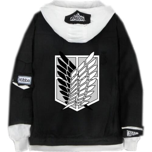 Attack on Titan denim Jacket anime Cosplay Costume mens black thick Jeans Coat casual Hoodies Outwear Uniform Jackets