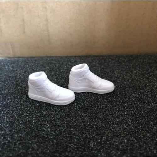 1/6 Scale 1 Pairs Fashion White Doll Sports Sneakers Shoes Dolls Accessories Model for 6 inches Action Figure