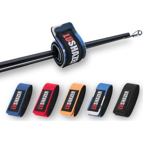 Fashion Elastic Bandage Fishing Rod Strap Tie Fishing Gear Strap Elastic Tie Colorful Fishing Rod Holder Belt Strap Suspenders