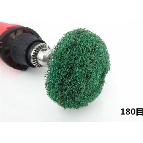 New 2pc/Lot 6mm shank OD75MM Spherical nylon fiber polished metal drawing wheelFits Dremel Rotary Tools