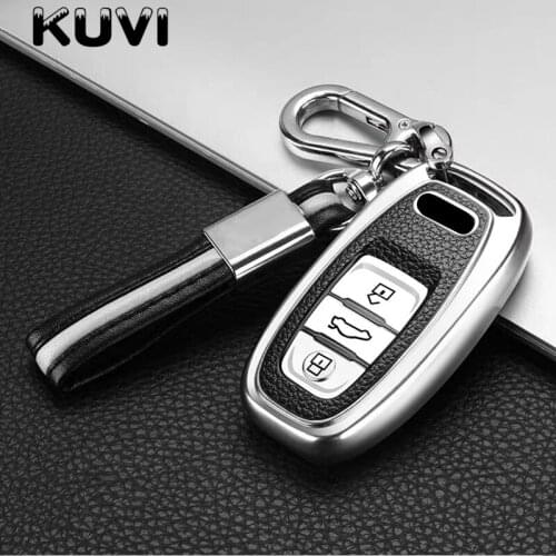 New Soft TPU Car Key Cover Fob Case Shell For Audi A1 A3 A4 A5 A6 A7 A8 Quattro Q3 Q5 Q7 2009 2010 2011 2012 2013 2014 2015