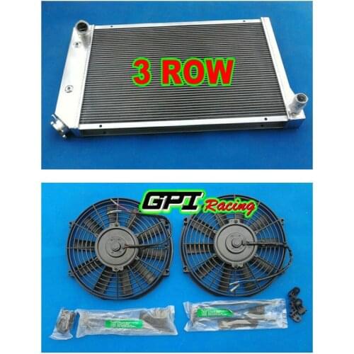 New Aluminum Radiator +FANS 1977-1983 for Chevy Corvette 1978 1979 1980 1981 1982 83