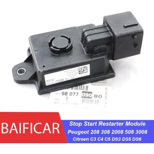 Baificar Brand New Genuine Stop Start Restarter Module 9807709080 For Peugeot 208 308 2008 3008 508 Citroen C3 C4 DS3 DS5 DS6