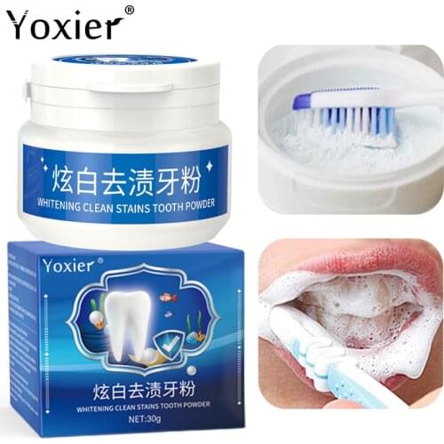 Tooth Whitening Tooth Powder Remove Smoke Stains Coffee Stains Tea Stains Pearl Freshen Bad Breath Oral Hygiene Dental Care 30g