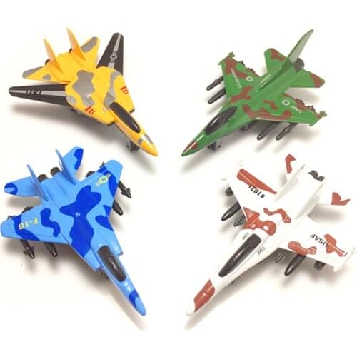 Lifelike Warplane Kids Children Pull Back Airplane Aircraft Desk Toy Birthday Xmas Gift Military Model Toy