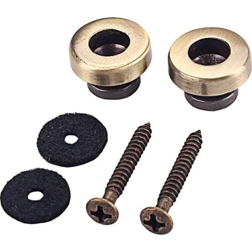 Strap Button Gasket Washers Mounting Screws Set for Musical Parts