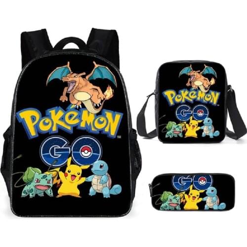2021Its Good Pokemon Backpack Shoulder Bag Pencil Bag 28 Styles Backpack Cute Bags for Girls Christmas Birthday Gifts for Kids