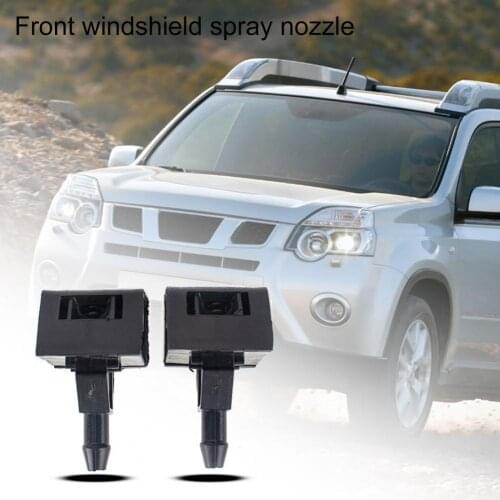 2Pcs Replacement Car Front Windshield Wiper Nozzle 28932-JD000 for Nissan Qashqai/Dualis