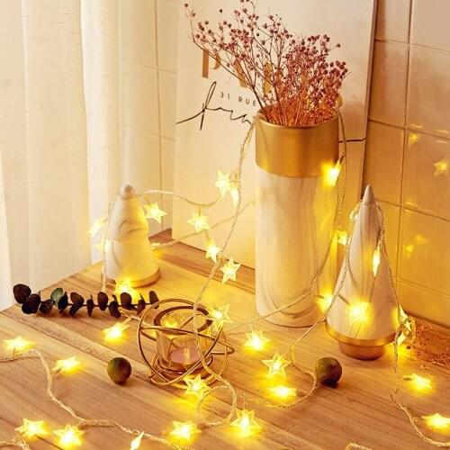 MIFLAME 10/20/40 Led String Light Battery USB Star String Lights Spring Festival For Room Curtain Lighting New Year Decoration