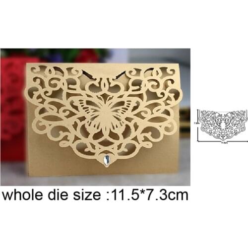 Metal Cutting Dies Lace Envelope Cover Frame dies cut DIY Scrapbooking dies Stamp Craft dies Handmade Card Punch Art Cutter Dies