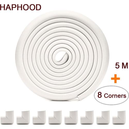Thickening Children Protection 5 M+8 PCS Corners Table Guard Strip Baby Safety Products Corner Foam Bumper Collision Free Tape