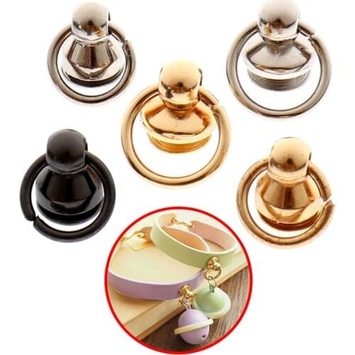 10Pcs Metal Bags Rivet Nail Buckle Swivel Screw Studs Button Handbag Accessories