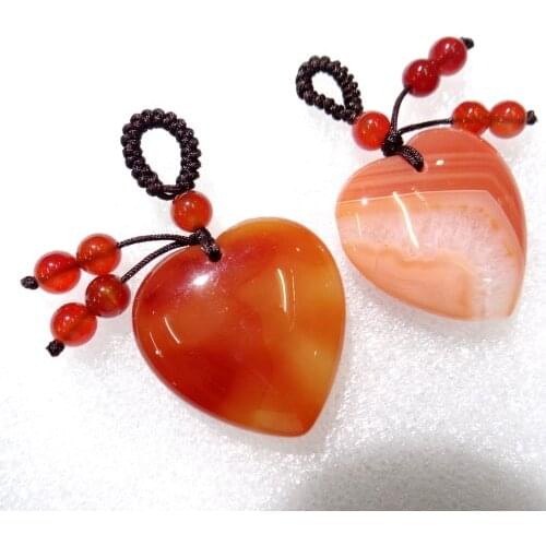 25mm Natural stone Turquoises Opal Quartz Crystal tiger eye Heart-shaped pendant for diy Jewelry making Necklaces Accessories A3