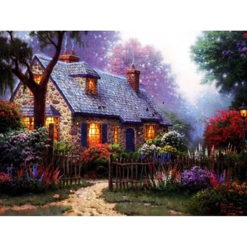 SNA 5D Diy Diamond Embroidery Dream House Diamond Mosaic Diy Diamond Painting Square Drill Rhinestone Pasted Full Crafts