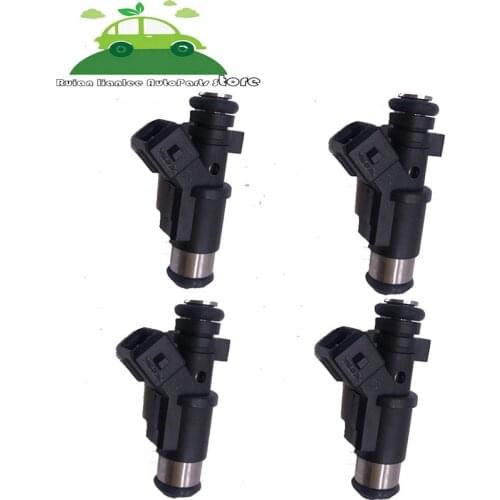 4Pcs Petrol Fuel Injector 1984E0 01F002A 0280156357 348001 for Peugeot 106 206 306 Partner 01F002A /Citroen Berlingo C2
