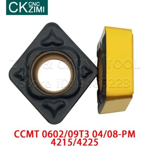 CCMT060204-PM CCMT060208-PM CCMT09T304-PM CCMT09T308-PM 4225 4215 Carbide inserts Indexable External Turning Tools CNC for steel
