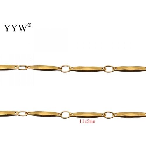 10m/Spool Stainless Steel Jewelry Making Chain For Necklace Bracelet 2019 Women Men Gold Color Fashion Handmade Chains