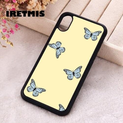 Iretmis 5 5S SE 2020 Phone Cover Case for iPhone 6 6S 7 8 Plus X Xs XR 11 12 Mini Pro Max Silicone TPU Butterfly Dreams