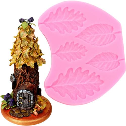 Blackberries Silicone Mold Oak Leaves Cake Border Fondant Cake Decorating Tools Chocolate Gumpaste Mould Candy Resin Clay Molds