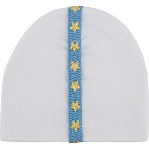 2021 New Baby Cotton Beanie Hat Knitted Warm Soft Skull Hat With Love Stars Cloth Strips Accessories Children Kids Solid Bonnet