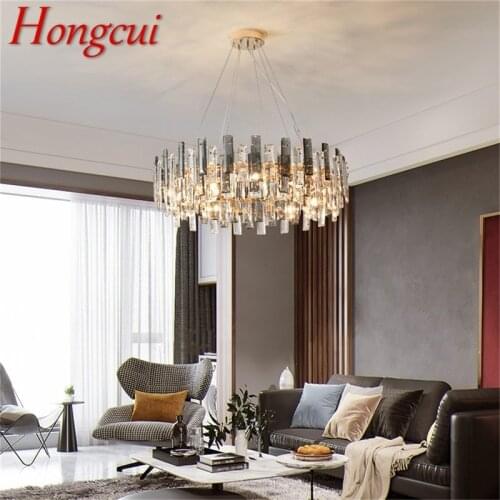 Hongcui Pendant Lights Postmodern Luxury Round LED Lamp Fixture For Home Decoration Living Room