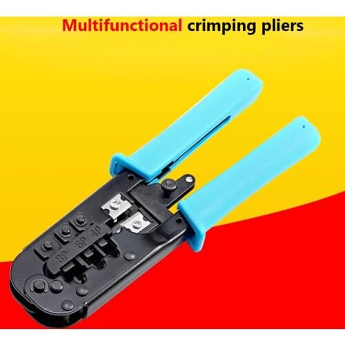 Wire Strippers Crimping Tools 4P/6P/8P Crimper Cable Cutter Wire Stripper Pliers Electrical Clamp for Electrician