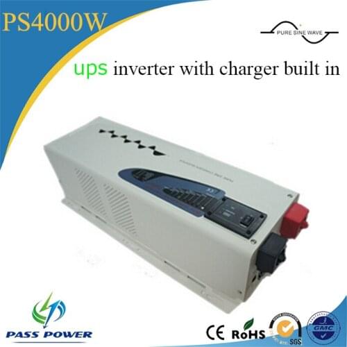 4000w UPS pure sine wave inverter with charger built in