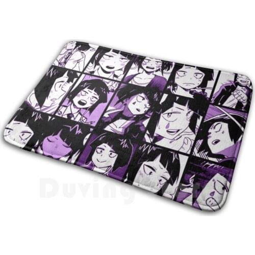 Jirou Kyouka Collage Mat Rug Carpet Anti-Slip Floor Mats Bedroom Jirou Kyoka Boku No Hero Academia Collage Official Art Manga