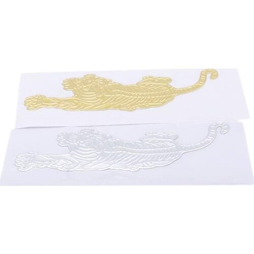 Powerful Tiger Animal 3D Car Sticker Soft Glue Emblem Badge Sticker Car Styling Sticker Decal Waterproof Car Accessories