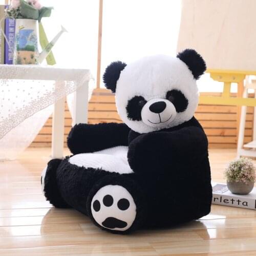 Cartoon Teddy Bear Panda Sofa Plush Toy Doll Birthday Gift Baby Room Decor Washable Removable Learning Seats Photography Props