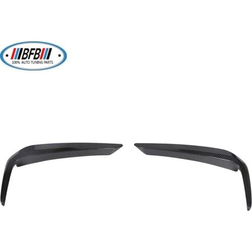 Add On Real Carbon Fiber For BMW 5 Series Car Front Fog lamp eyeslids