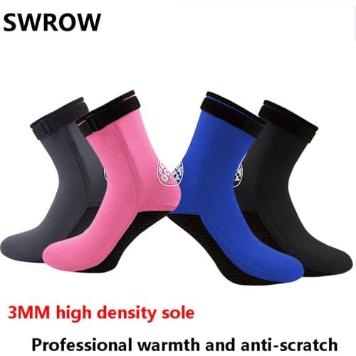3MM adult children beach snorkeling socks straps non-slip cold-proof diving socks surfing socks anti-coral swimming equipment