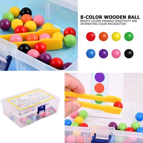 Clip Beads Test Tube Toy Children Logic Concentration Fine Motor Training Game Montessori Teaching Aids Educational Toy for Kids