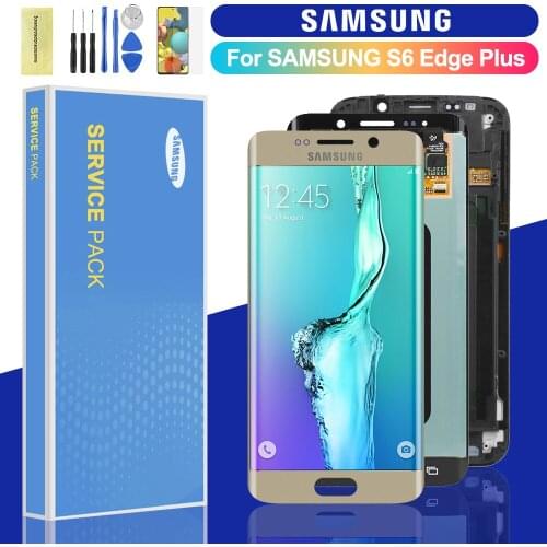 Original 5.7'' LCD For Samsung Galaxy S6 edge+ LCD Display Touch Screen Digitizer Assembly Replacement For SAMSUNG S6 Edge Plus