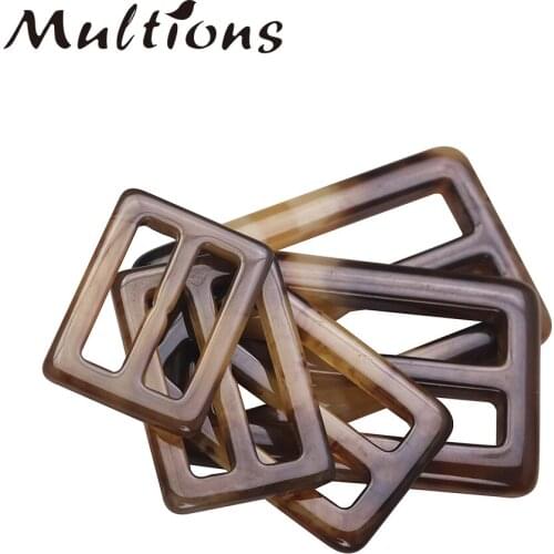 25/30/35/45/50mm Assorted Color Resin Buckle For Clothes Scarf Adjustable Square Scarf Buckle Waistband Neckerchief Clasp