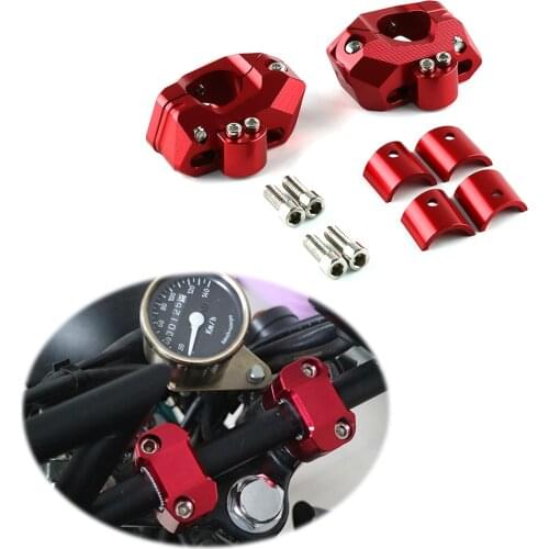 Universal Aluminum alloy Motorcycle Handlebar Risers 22mm to 28cm Adjustable handlebar Clamps