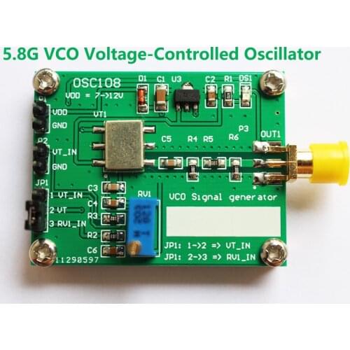 RF Microwave VCO voltage controlled oscillator 5.8G