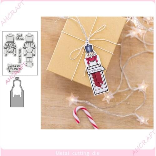 Officer Doll Stamp and Metal Cutting Dies for DIY Scrapbooking Photo Album Decorative Embossing Paper Card Crafts Die 2021