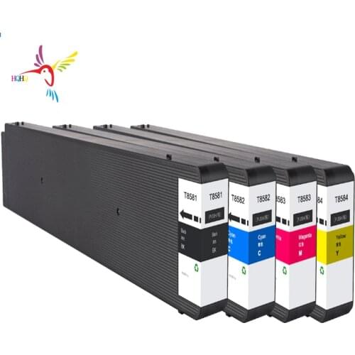 T8581-T8584 Ink Cartridge with Pigment Ink and Chip Compatible for Epson Workforce WF-C20590a/WF-C20590b/WF-C20590c Printer