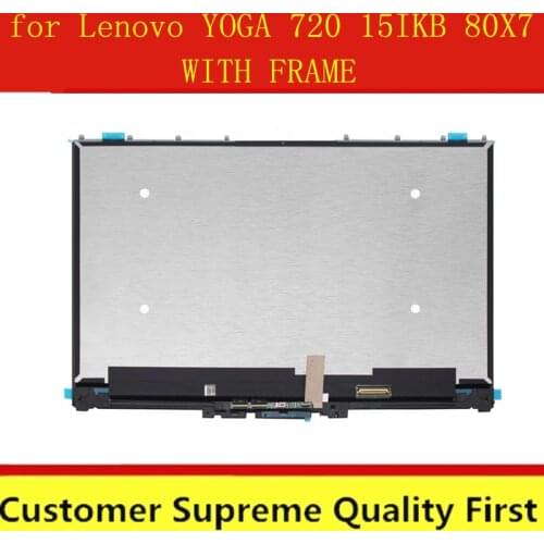For Lenovo YOGA 720 15IKB 80X7 LCD Panel Screen Display Matrix Touch Glass Digitizer Assembly +Bezel 5D10M42864 5D10N24289 FHD
