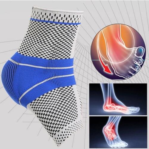 1PC 3D Silicone Ankle Support Elastic Brace Fitness Compression Anti-Sprain Protector Basketball Football Running Ankle Guard